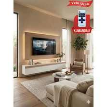 PlatinReyon Purelıne Ledli Duvar Tv Ünitesi 180 cm