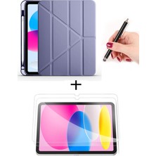 Nezih Case Samsung Galaxy Tab A11 8.7 Inç X130 Uyumlu Akıllı Kılıf + Ekran Koruyucu + Kalem