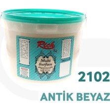 Rich 2500CC (3,5 Kg) Antikbeyaz  KOD:01669 Hobi Akrilik Boya (Geri Dönüşüm Boyası)
