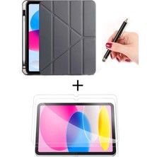 Nezih Case Samsung Galaxy Tab A11 8.7 Inç X130 Uyumlu Akıllı Kılıf + Ekran Koruyucu + Kalem