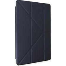 Marsilyan iPad Pro 11 (2018) Kılıf Kalemlikli Mars Tablet Kılıfı - Lacivert
