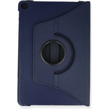 Marsilyan Lenovo Tab M10 TB328FU Kılıf 360 Tablet Deri Kılıf - Lacivert