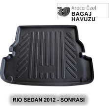 Elorcar Kıa Rıo Sedan 2012 - Sonrası 3D Bagaj Havuzu