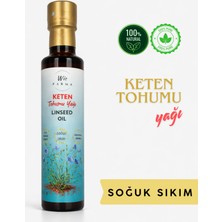 Wie Farma Keten Tohumu Yağı 250 ml Soğuk Pres Cam Şişe %100 Saf