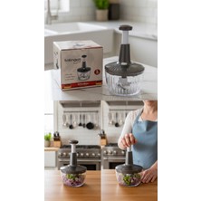 AD Global Solingen El Rondosu 1500 ml Paslanmaz Çelik 3 Bıçaklı Doğrayıcı