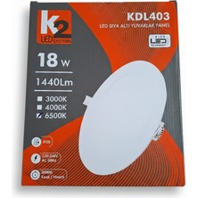 KDL Sıva Altı  LED Panel 18WAT K2