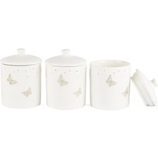 Mikasa Moor Papiliora Beyaz 3lü Baharatlık 11X8CM 250ML