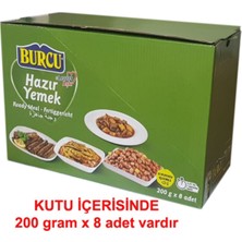 Burcu Zeytinyağlı Yaprak Sarma 200 Gram Koli (8 Adet)