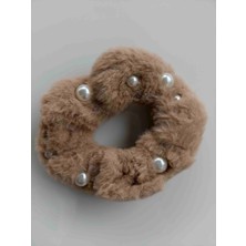 Makmery Peluş Simit Toka Inci Detaylı Sütlü Kahve