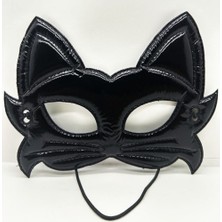 Ett Siyah Renk Kumaş Malzemeden Imal Eva Kedi Maskesi 19X15 cm Dinç Store - 004982