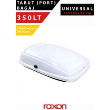 Raxon Tabut Bagaj 350 Lt Beyaz 135X85X40 cm Pnd Serisi Araç Üstü Port Bagaj