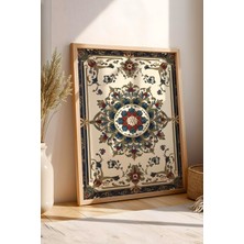 E2 Nova Osmanlı Motifli Islam Sanatı Tablo | Klasik Tezhip Desen | Modern Duvar Dekoru