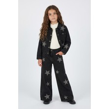 Dmb  Kız Taşlı Yıldızlı Kot Pantolon  26YDMB-9934