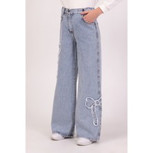 Kız Fiyonklu Kot Pantolon 26YDMB9826