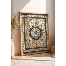 E2 Nova Klasik Osmanlı Halı Desenli Tablo | Tezhip Motif | Zamansız Duvar Dekoru