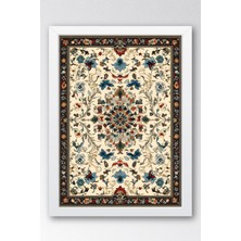 E2 Nova Klasik Osmanlı Halı Motifli Tablo | Saray Deseni | Zamansız Duvar Dekoru