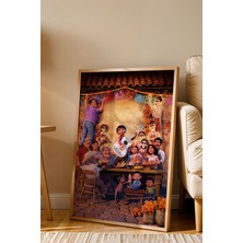 E2 Nova Coco Miguel ve Aile Buluşması Çerçeveli Tablo - Lüks Çocuk Odası Renkli Animasyon Duvar Dekoru Poster
