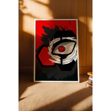 E2 Nova Naruto Sharingan Göz Çerçeveli Tablo - Lüks Minimalist Uchiha Klanı Anime Modern Duvar Dekoru