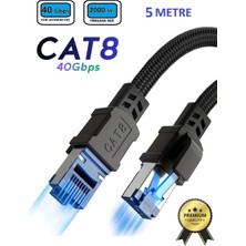 Hi-Link Cat8 Lan Kablosu Cat8 Lan Kablosu  Örgü Kaplama Yüksek Hızlı 40GBPS 2000MHZ Ethernet Kablosu