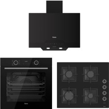 Ferre Siyah Ankastre Set (D063-SA - SC205 Fa - XE63CS Fryart Airfry)