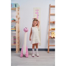 Pufu Toys Dinozor Peluş Yastık Oyuncak Pembe (1 Metre)