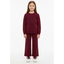 New Kids Taş Detaylı Geniş Paça Kız Çocuk Takımı