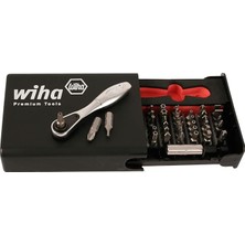 Wiha Tools 71988 Güvenlik Uçları Toplayıcı, 1/4 Lokma Anahtarlı, 38 Parça Set
