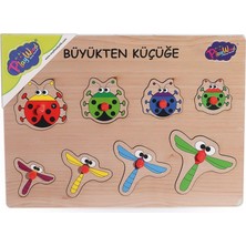 Never 131-132 Ony Ahşap Tutmalı Puzzle Büyükten Küçüğe -Onyıl 115474