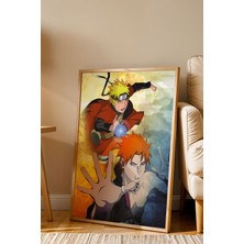 E2 Nova Naruto Vs Pain Çerçeveli Tablo - Lüks Anime Sanat Posteri Sage Mode Rasengan Modern Duvar Dekoru