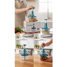 Solingen Ad Global El Rondosu 1500 ml Paslanmaz Çelik 3 Bıçaklı Doğrayıcı