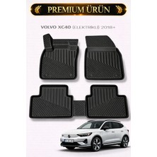 Black Gold Volvo XC40 (Elektrikli) 2018+ Uyumlu 3D Havuzlu Oto Paspas Premium