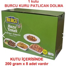 Burcu Kuru Patlıcan Dolma 200 Gramlık 1 Koli (8 Adet)