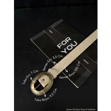 Fiori Oval Antik Tokalı Kadın Pantolon Kemeri, Ceket Kemeri, Gömlek Kemeri, Elbise Kemeri