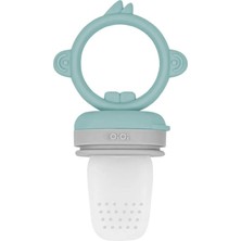 Never Silikon Püre Meyve Sebze Emziği Aqua Green / Powder Grey 115474