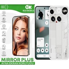 ECR MOBILE Nothing Phone 3 ile Uyumlu Ayna (Mirror) 9h Kırılmaz Nano Ekran Koruyucu | Ekran Kapalıyken Ayna