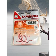 9539 Ryusen Kentsuki 6 Numara 10'lu Paket Kırmızı Çift Tırnak Olta Iğnesi