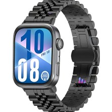 Dexmon Huawei Watch Fit 3 / Fit 4 / Fit 4 Pro Uyumlu Paslanmaz Çelik Metal Kordon Kayış