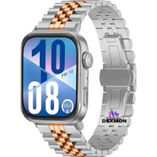Dexmon Huawei Watch Fit 3 / Fit 4 / Fit 4 Pro Uyumlu Paslanmaz Çelik Metal Kordon Kayış