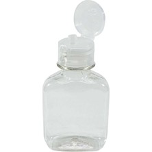 100 Adet Boş Flip Top Kapaklı Kolonya - Dezenfektan Şişesi  110 ml