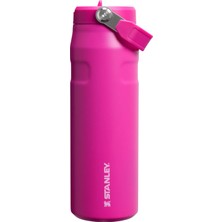 Stanley The Iceflow Bottle Flip Straw Pipetli Termos 2.0 0.7 L - (24 Oz) Violet Blossom