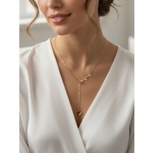 Kelebek Model Çelik Kolye