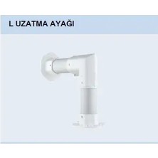 Orfe Plastik L Tipi Güvenlik Kamerası Uzatma Montaj Ayağı