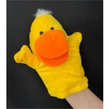 Ofisinn El Kuklası Hayvan Figürlü Ördek Hareketli Ağızlı El Kuklası