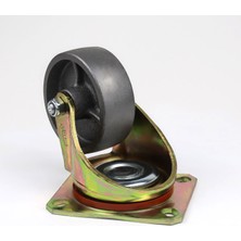 Fırıncı Depom 100 mm Ağır Tip Döküm Teker - 35 mm Genişlik (Yüksek Isıya Dayanıklı Döner Tablalı)