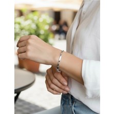 BG Jewellery Italyan Yassı Çelik Bileklik