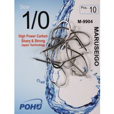 Pohu M-9904 1/0 Numara 10'lu Paket  Olta Iğnesi