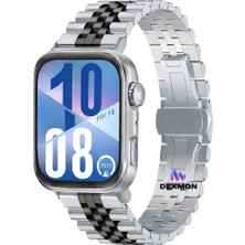Dexmon Huawei Watch Fit 3 / Fit 4 / Fit 4 Pro Uyumlu Paslanmaz Çelik Metal Kordon Kayış