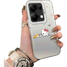Ucuc Redmi Note 14S Uyumlu Silikon Kenar Sert Arka Anti Düşme Kılıfı Hello Kitty