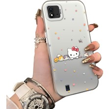 Ucuc Realme C11 2021 Uyumlu Silikon Kenar Sert Arka Anti Düşme Kılıfı Hello Kitty