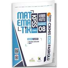 Kara Kutu Yayın Karakutu Yayınları 2026 KPSS Matematik Kara Kutu Akademik 8.Fasikül ÖSYM Çıkmış Soru İşlem ve Modüler Aritmetik Set